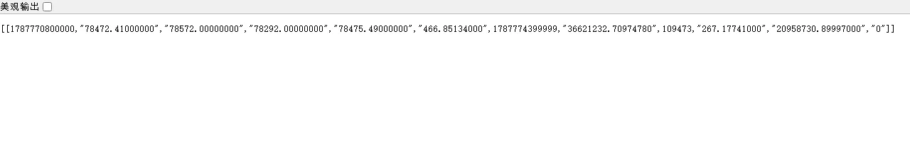 Binance Data API හි BTCUSDT 1H closed kline JSON එක; 2026-08-26T19:00:00+00:00 open time සහ final OHLC values පෙන්වන සැබෑ webpage screenshot එක
